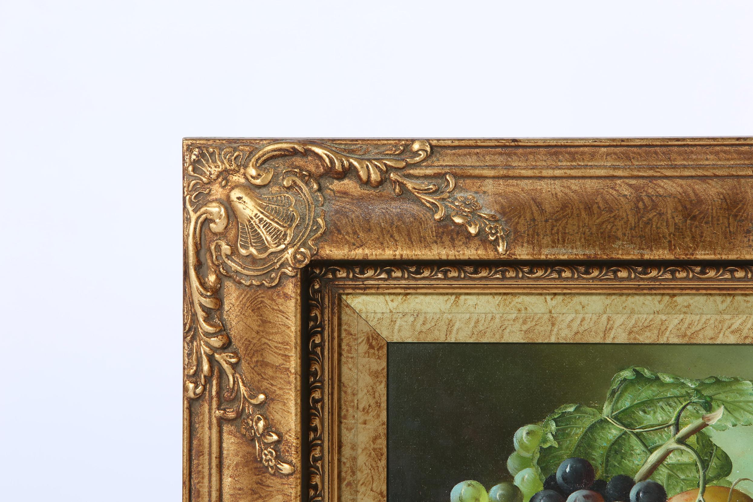 Giltwood Frame Oil on Canvas Painting For Sale 3