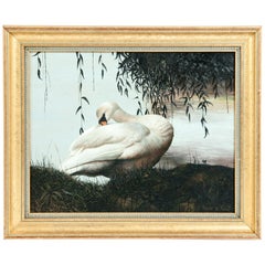 Giltwood Frame Oil / Canvas Wildlife Painting