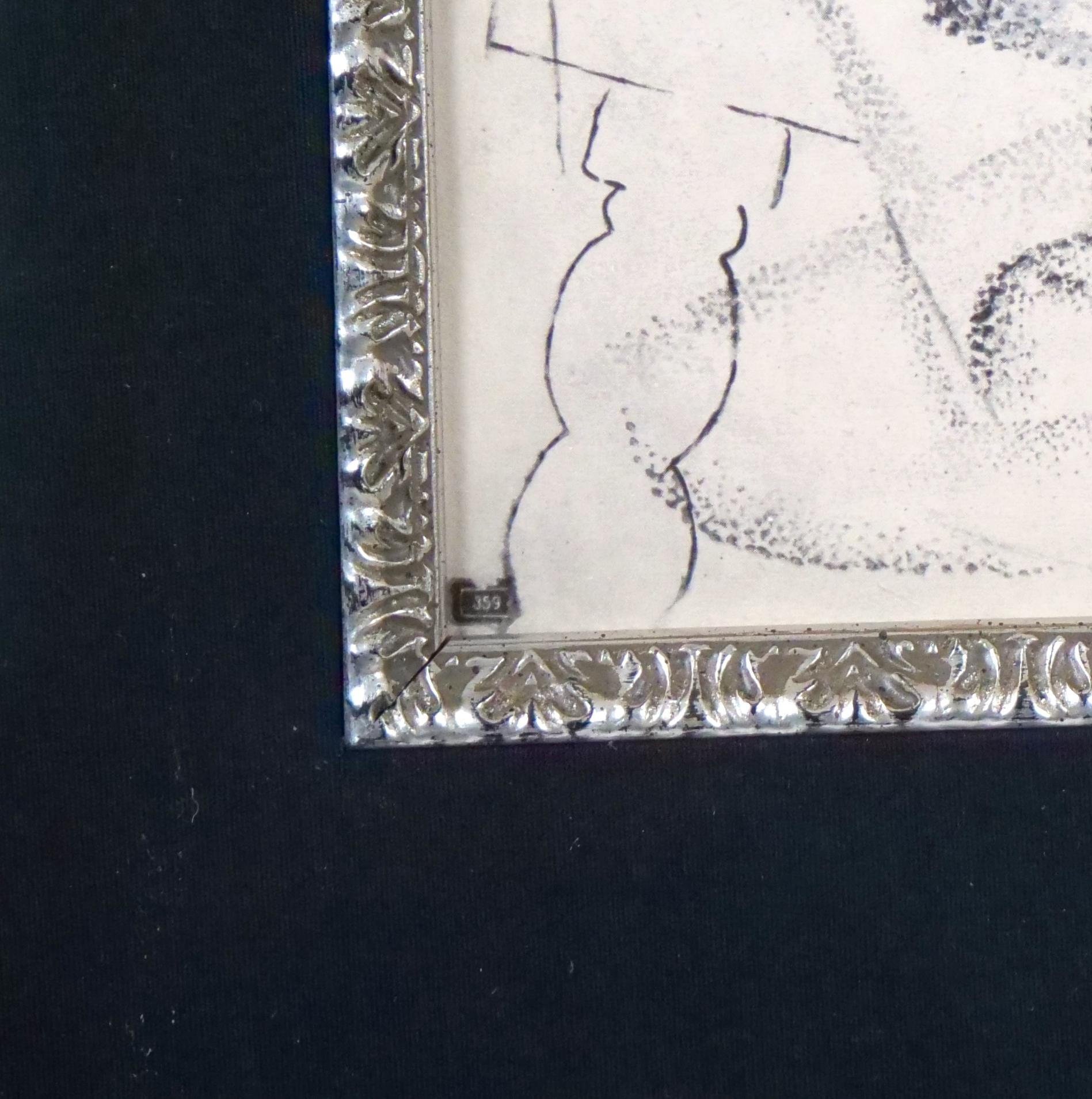 Cornice in legno dorato Litografia di Pablo Picasso