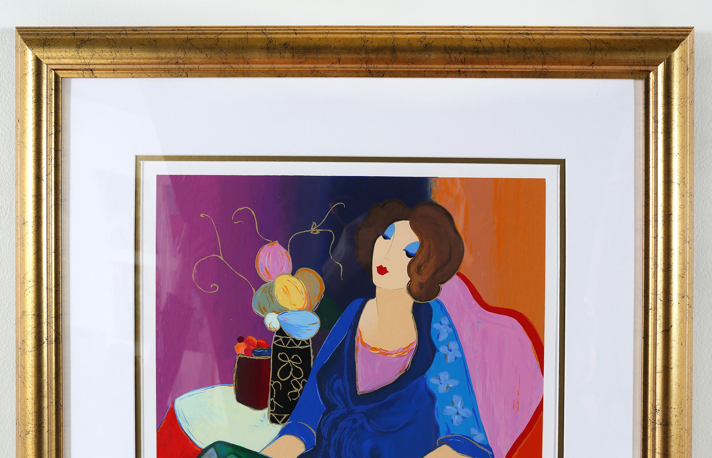 Giltwood Framed Itzchack Tarkay Signed & Numbered Serigraph In Excellent Condition In Tarry Town, NY
