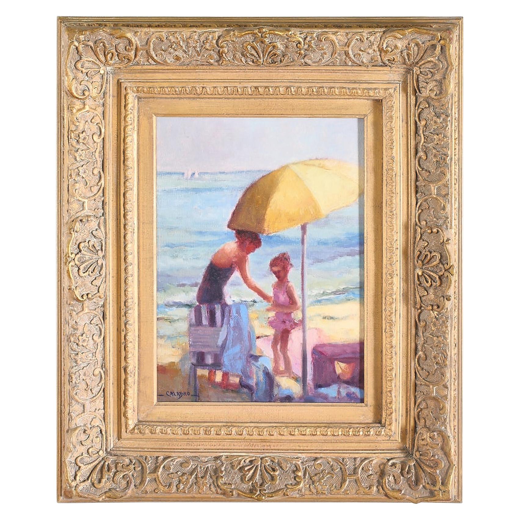 Gilt Wood Framed Oil / Canvas Painting