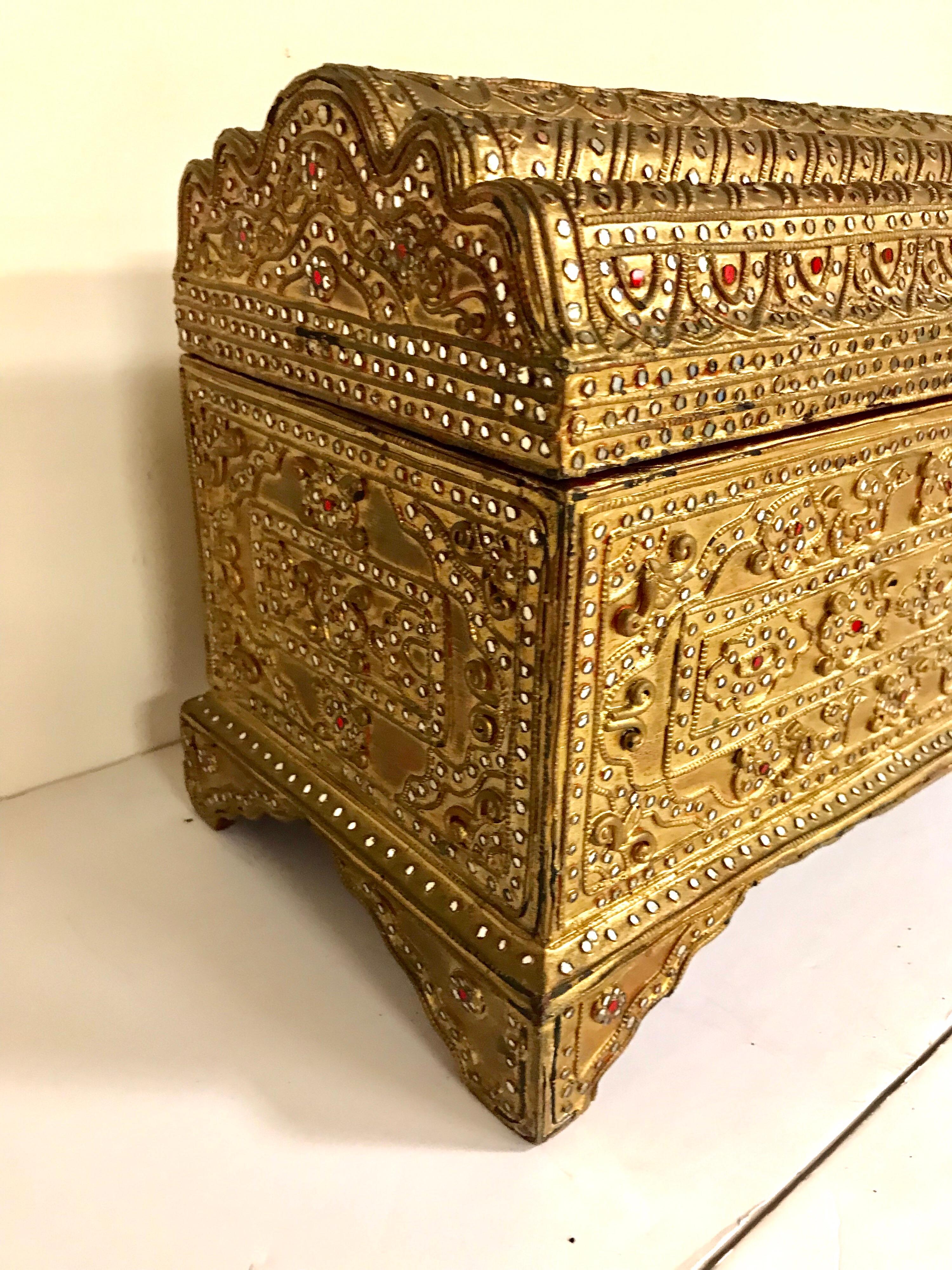 Giltwood Jeweled Box 1