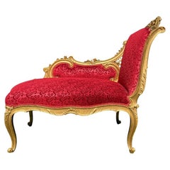 Gilt Wood Little Bench - Relaxing Armchairs - Louis XV Style - XIXth century