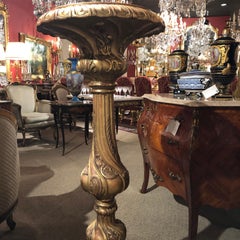 Giltwood Louis XVI Style Pedestal, 19th Century