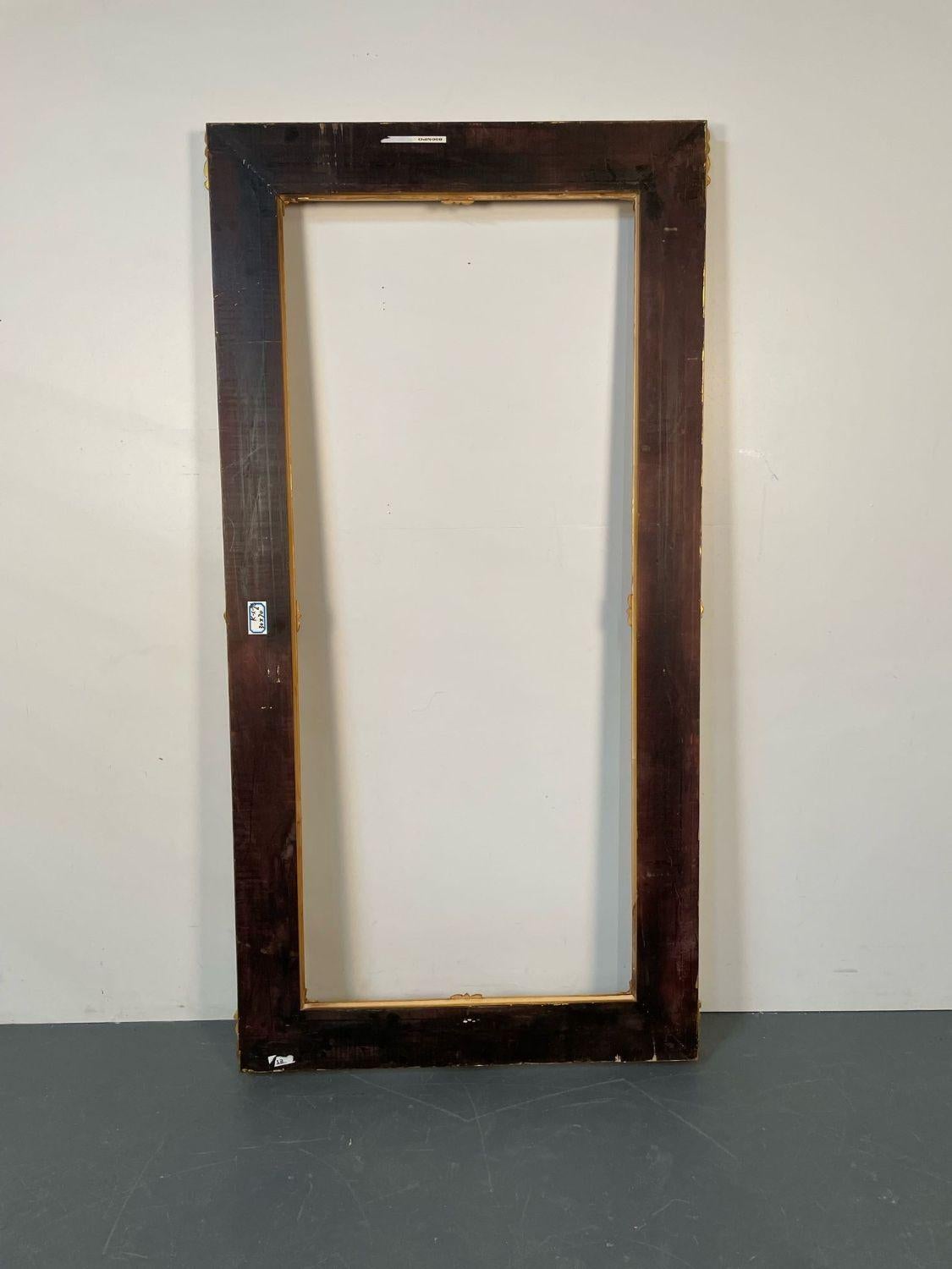 Giltwood Painting, Mirror or Picture Frame, Monumental, Carved For Sale 8