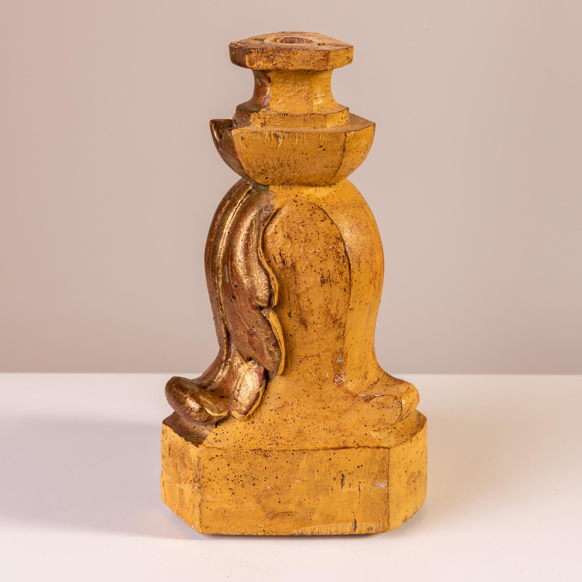 French Gilt Wooden Little Base Louis XVI For Sale