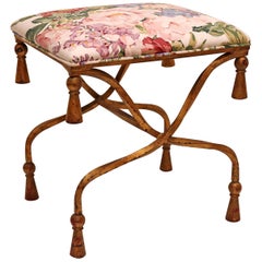 Neoclassical Wrought Iron Garden Bench Four Seat For Sale At 1stdibs