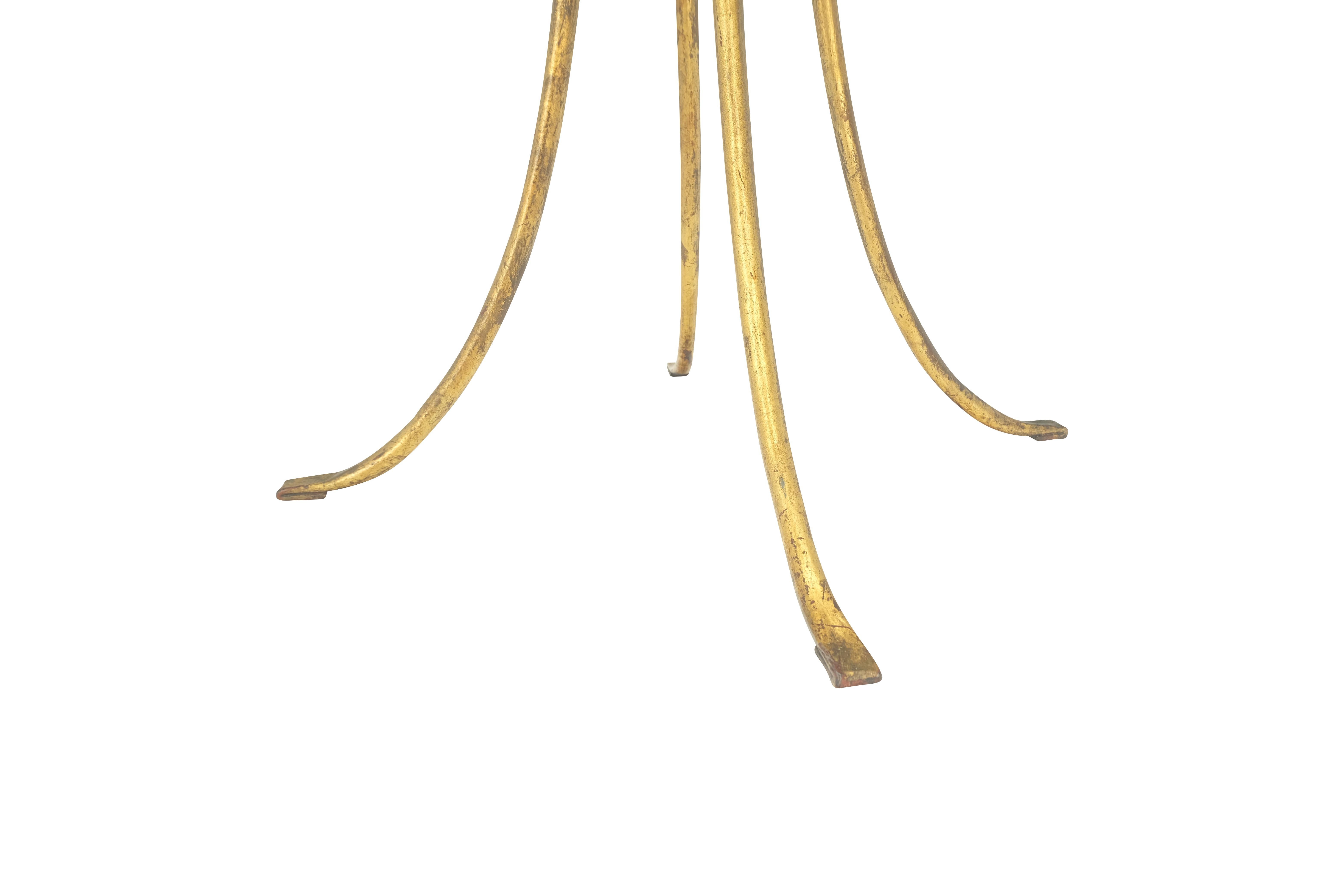 Vergoldeter schmiedeeiserner „Twisted Rope“ Sockel mit Quasten Jardiniere Pflanzgefäß Topf MINT! (20. Jahrhundert) im Angebot