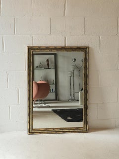 Gilted Faux Bamboo Wall Mirror
