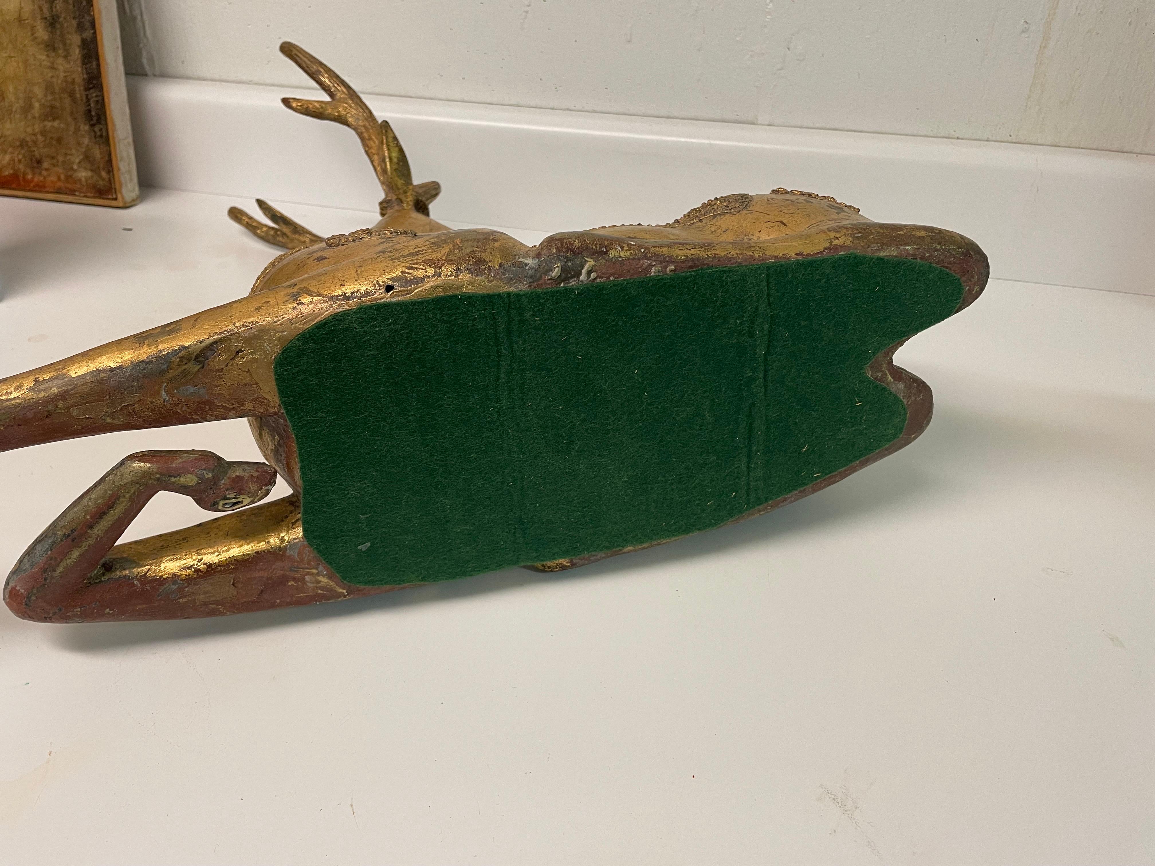 Giltmetal Deer In Good Condition For Sale In Chicago, IL