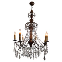 Giltwood and Crystal Chandelier, Italian, 18th Century
