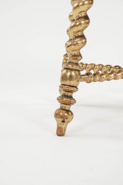 Giltwood Barley-Twist Stool