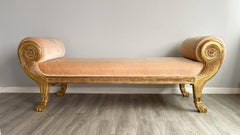 Chaise Lounge in legno dorato di Ebanista/Pakzad International