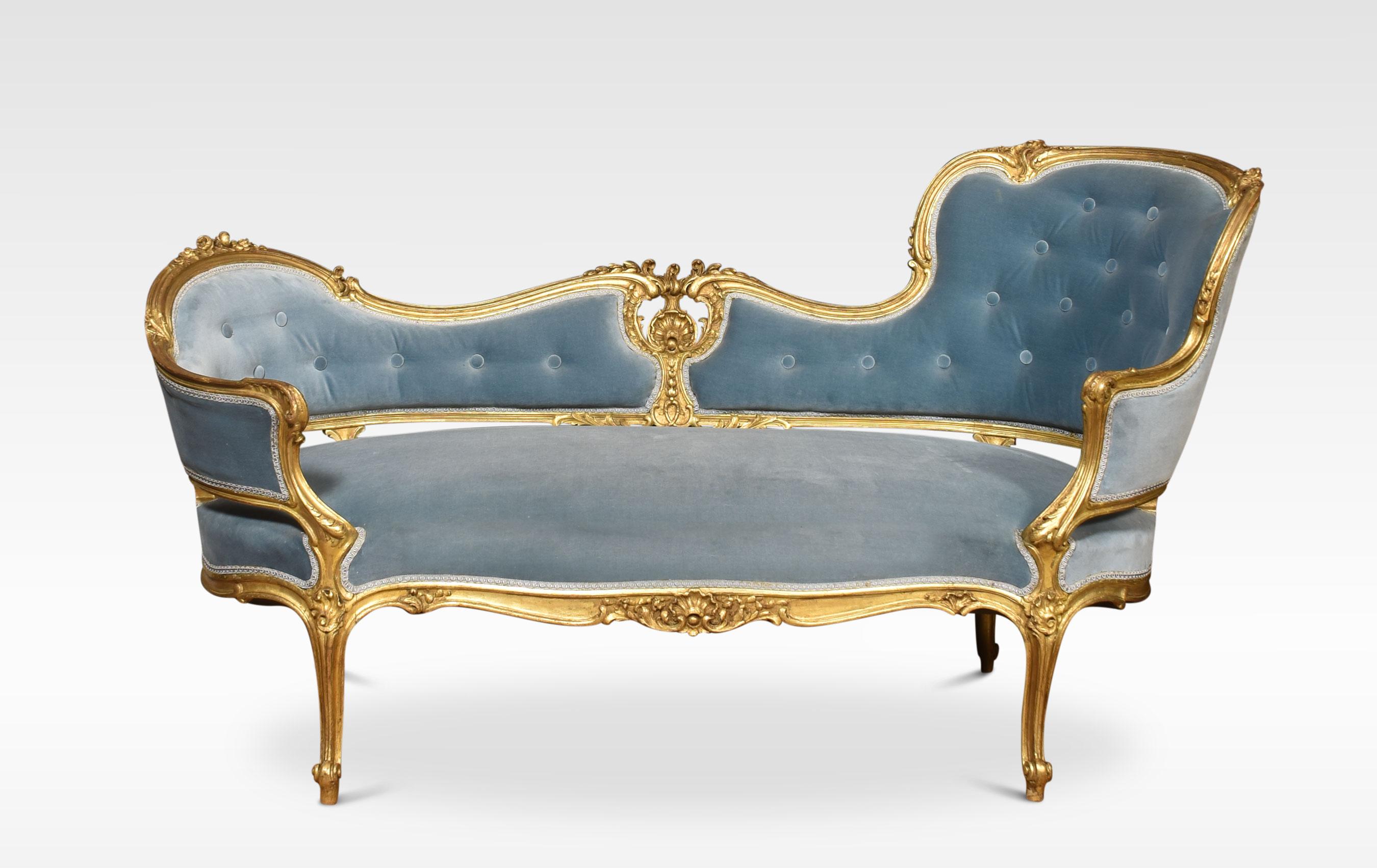 Giltwood Chaise Lounge In Good Condition In Cheshire, GB