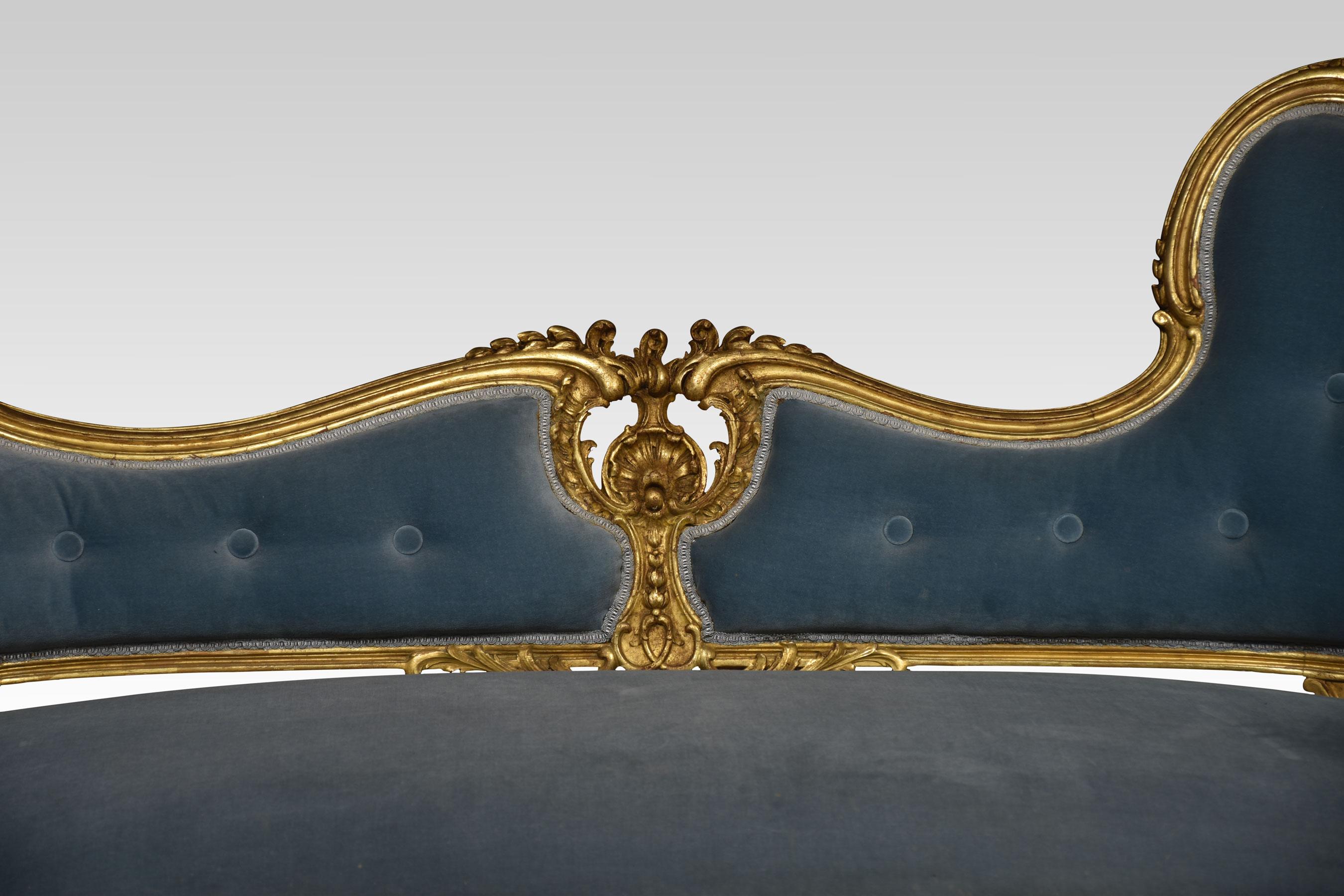 20th Century Giltwood Chaise Lounge