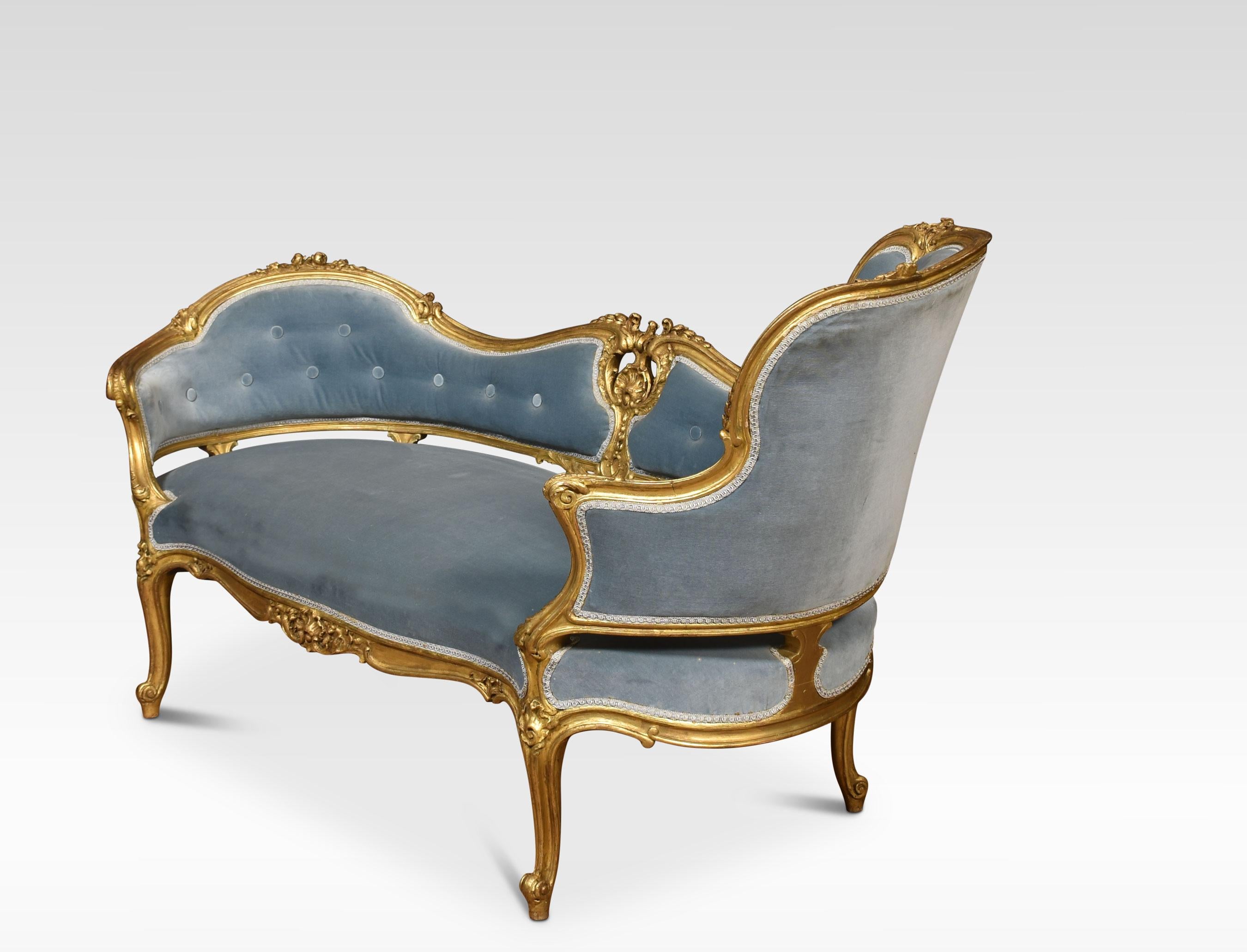 Giltwood Chaise Lounge 1