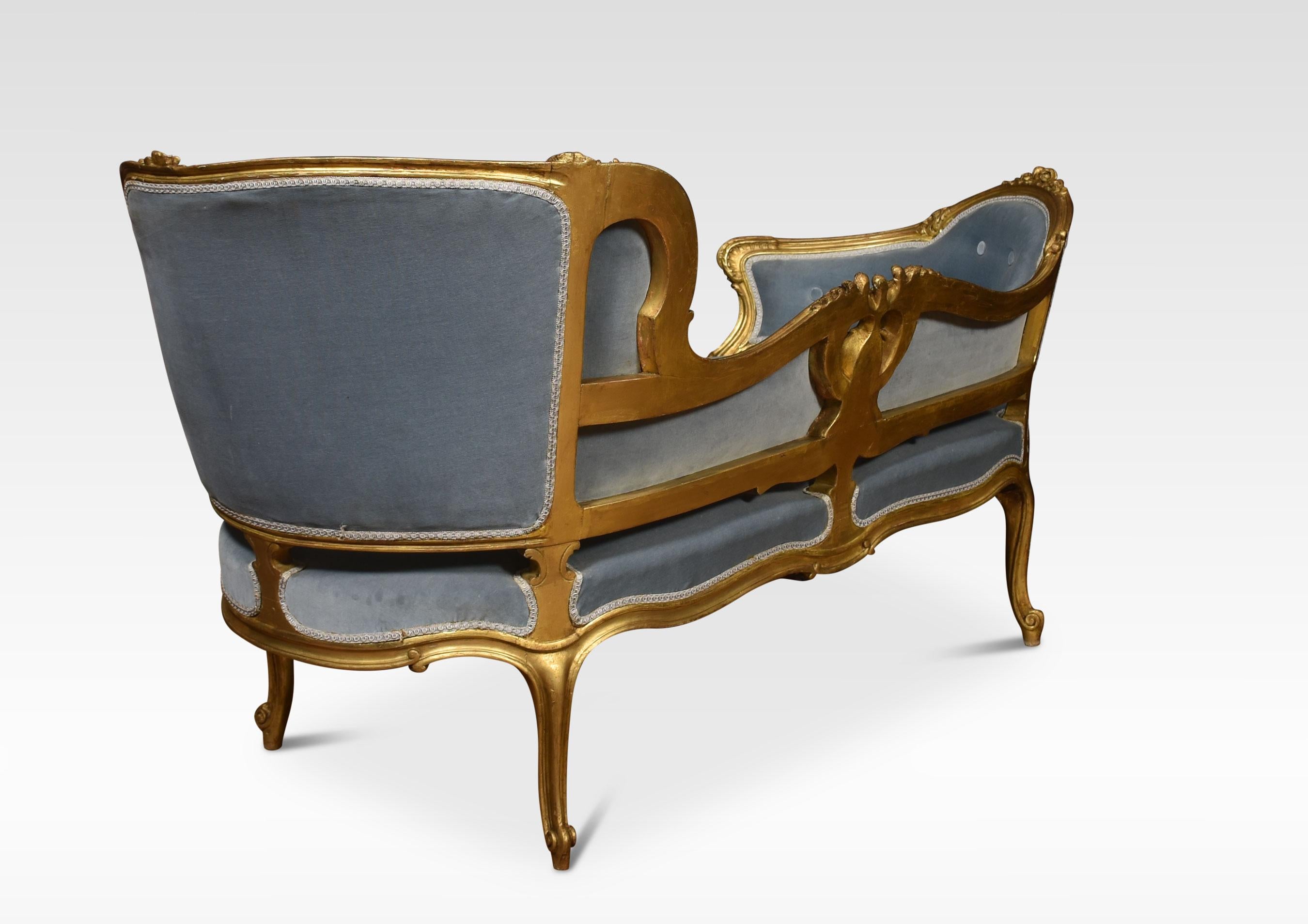 Giltwood Chaise Lounge 2