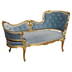 Giltwood Chaise Lounge