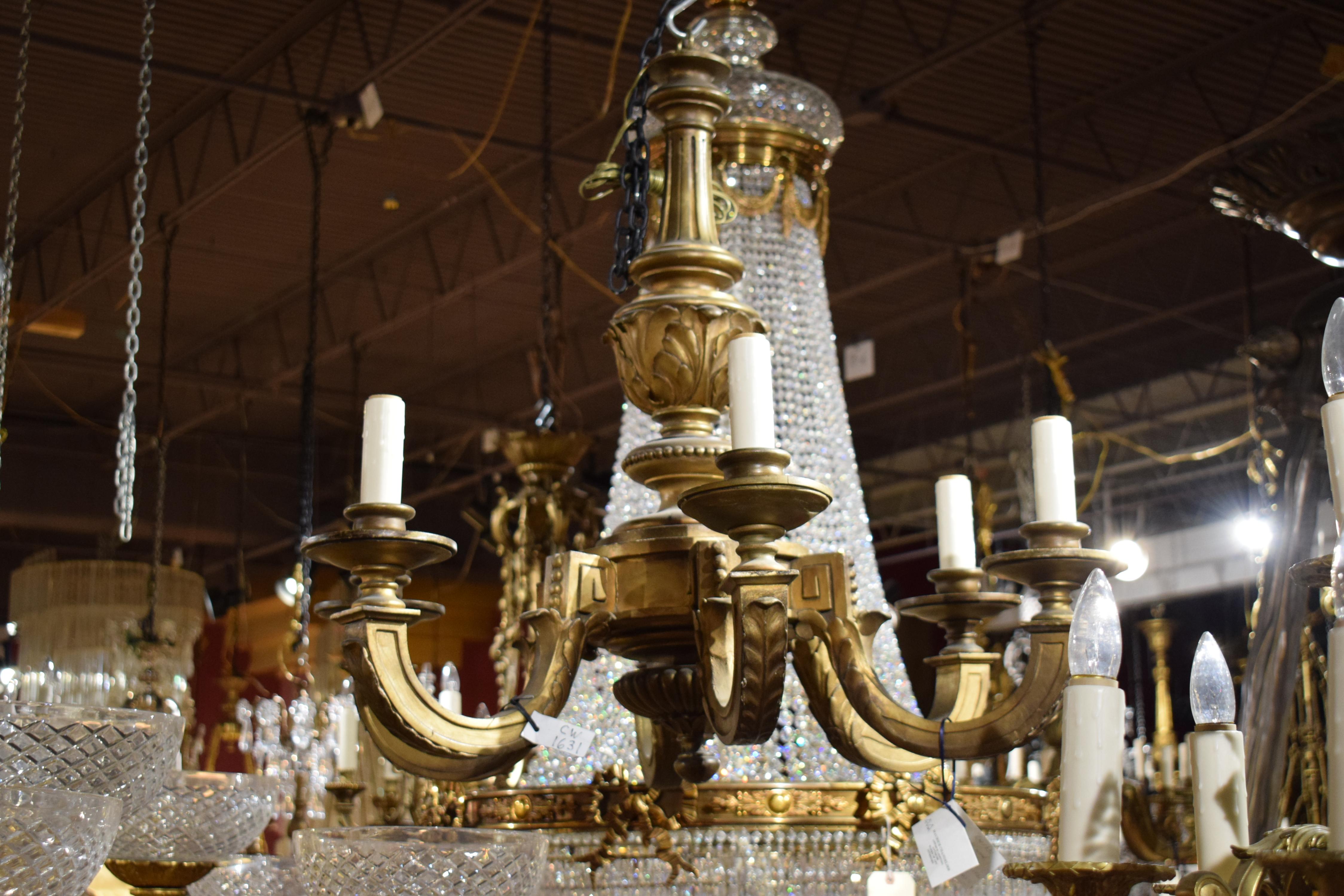 French Giltwood Chandelier