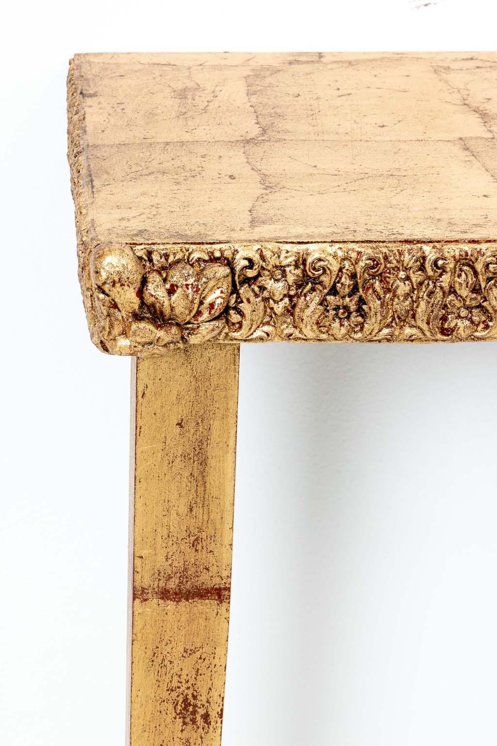Wood  Giltwood Console Table For Sale