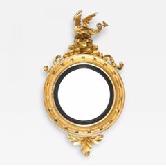 Giltwood Convex Mirror 19th Century