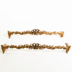 Giltwood Curtain Rods, Italy, 19th Century