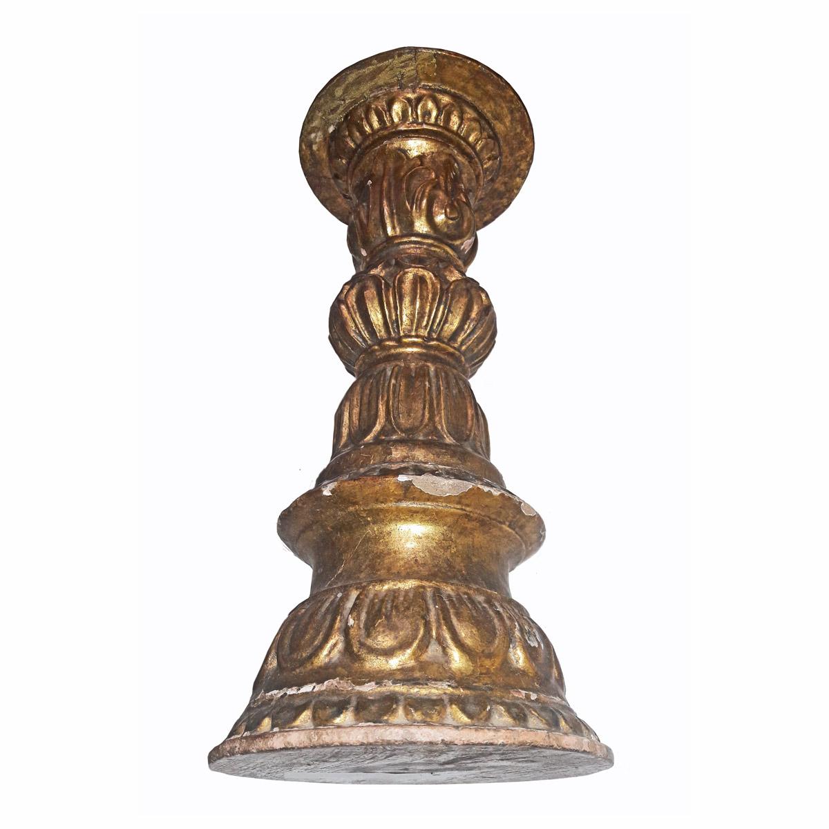 Giltwood Decorative Candlestick For Sale 1