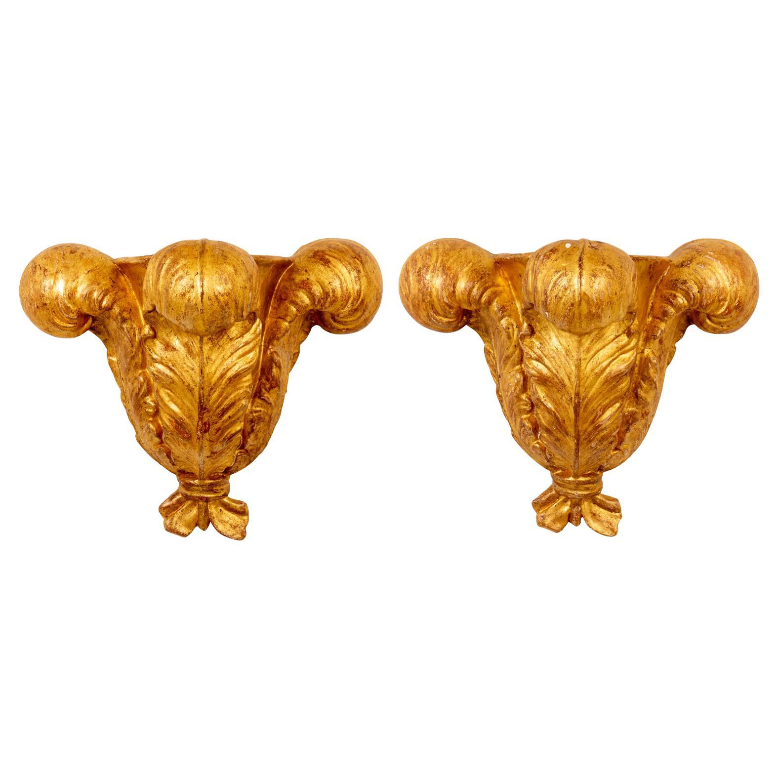 Palm Beach Regency Style Wall Brackets at 1stDibs