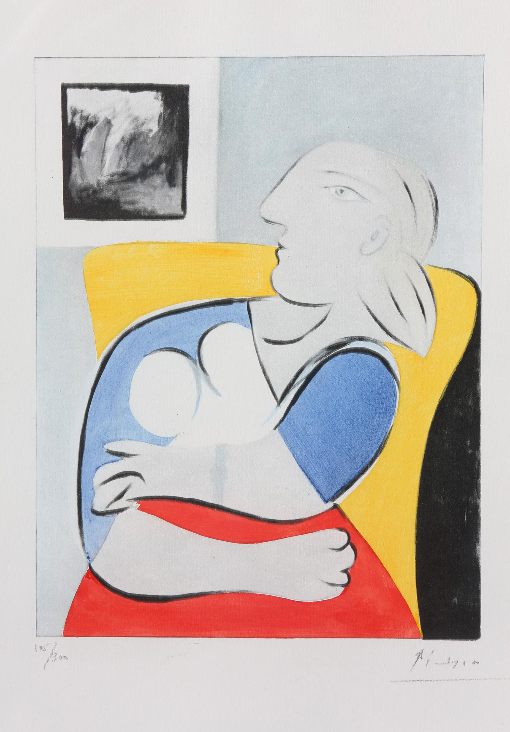 Giltwood framed Pablo Picasso (1881-1973) 