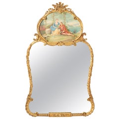 Giltwood Framed Hanging Wall Mirror