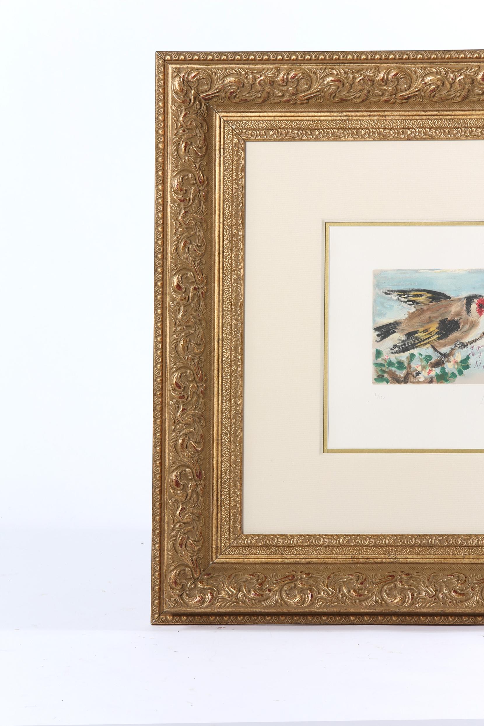 Gerahmte Giltwood-Lithographie „Le Oiseau“ von Picasso im Zustand „Gut“ im Angebot in Tarry Town, NY