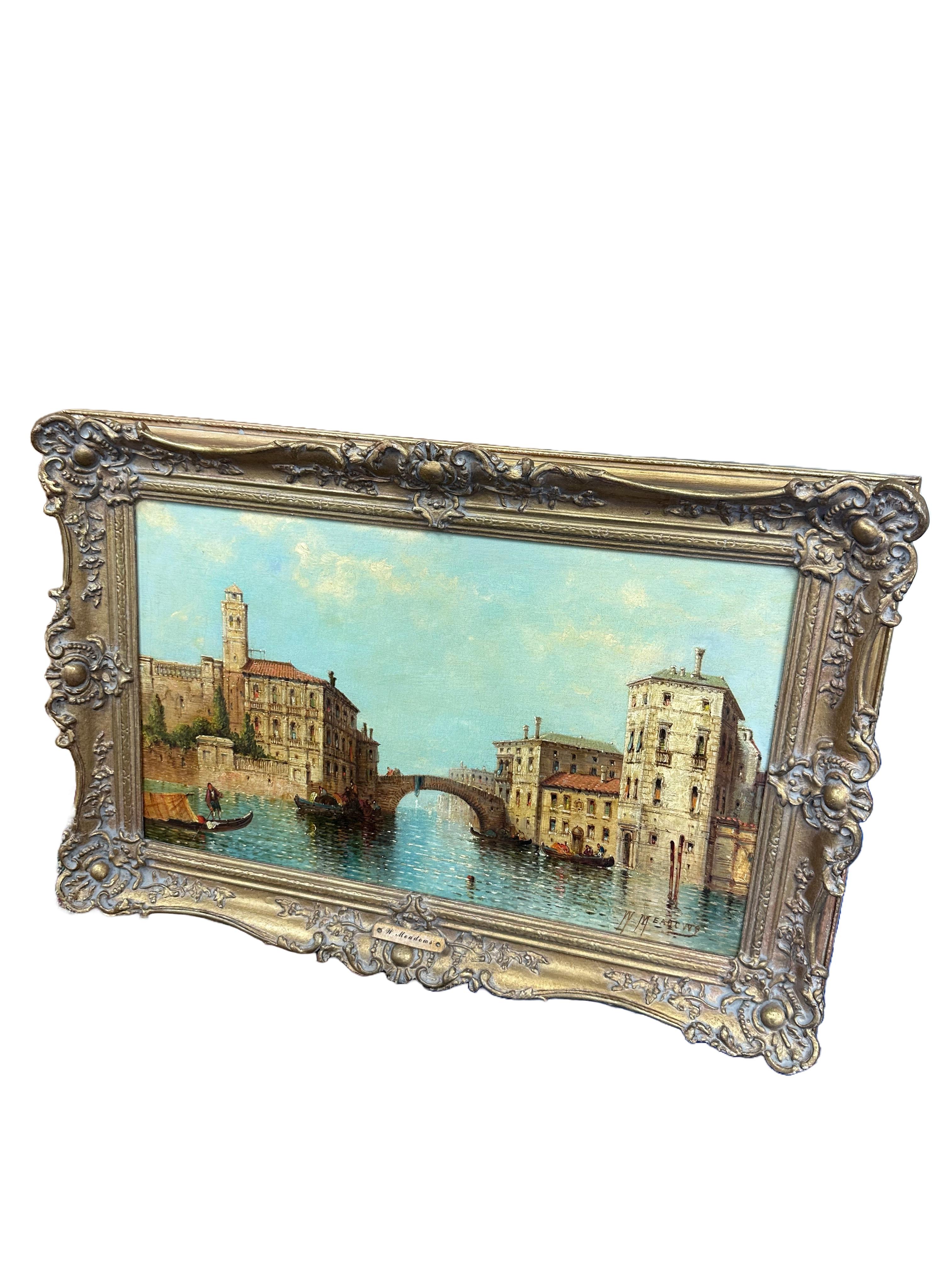 Italian Giltwood Framed Oil Painting 