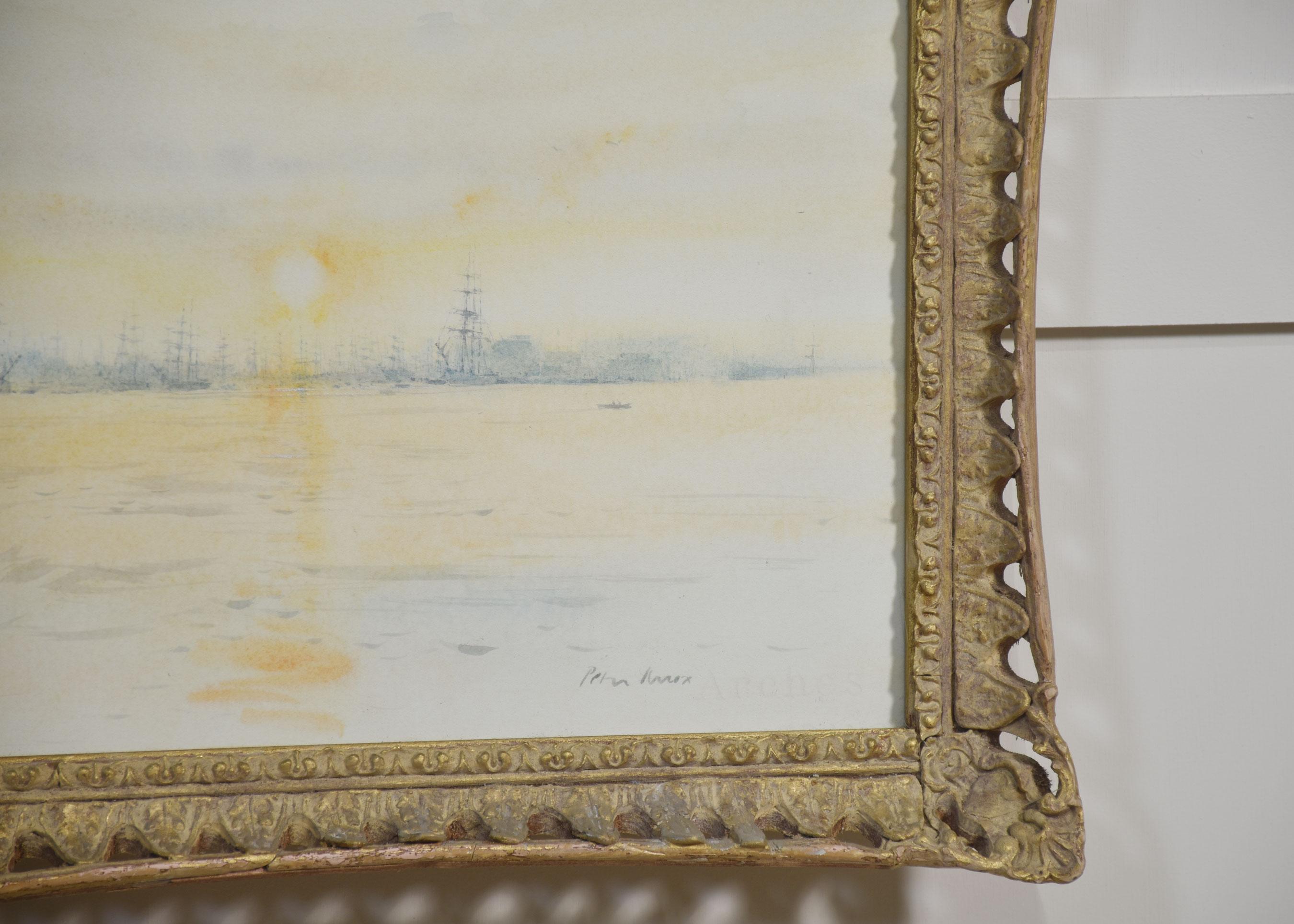Giltwood framed watercolour 1