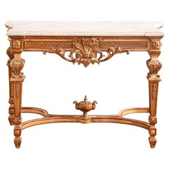 Französische Konsole aus vergoldetem Holz im Louis XIV.-Stil, hergestellt von La Maison London