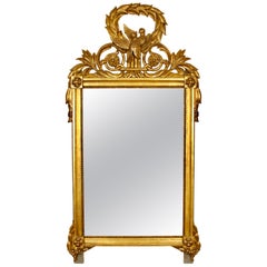 Giltwood French Louis XVI Style Mirror