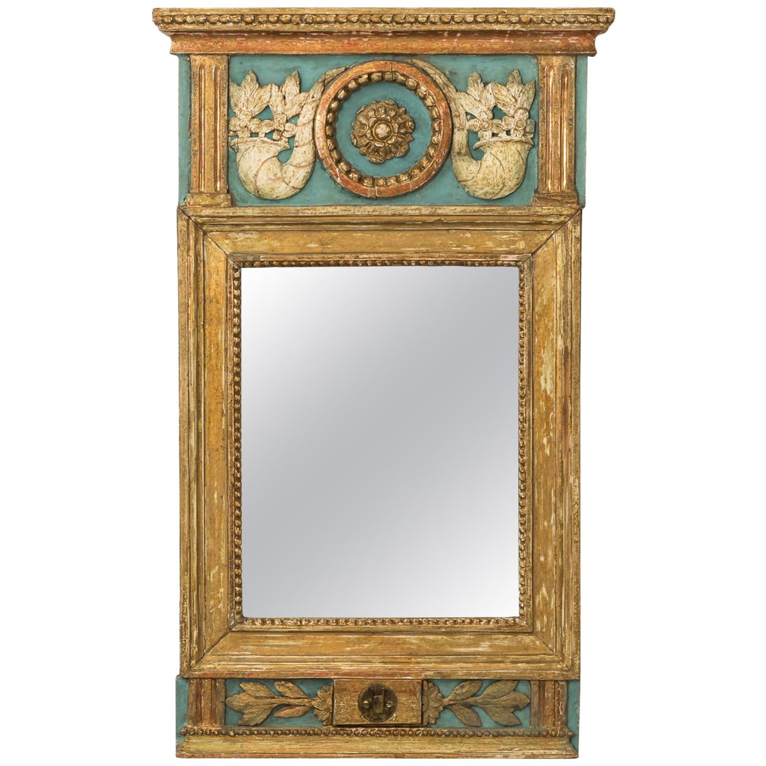 Giltwood Gustavian Bracket Mirror For Sale