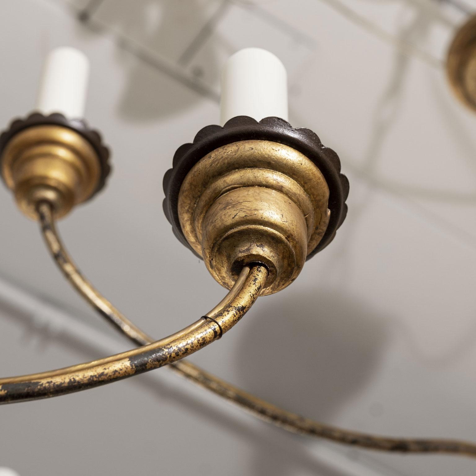 Hand-Carved Giltwood Italian Chandeliers