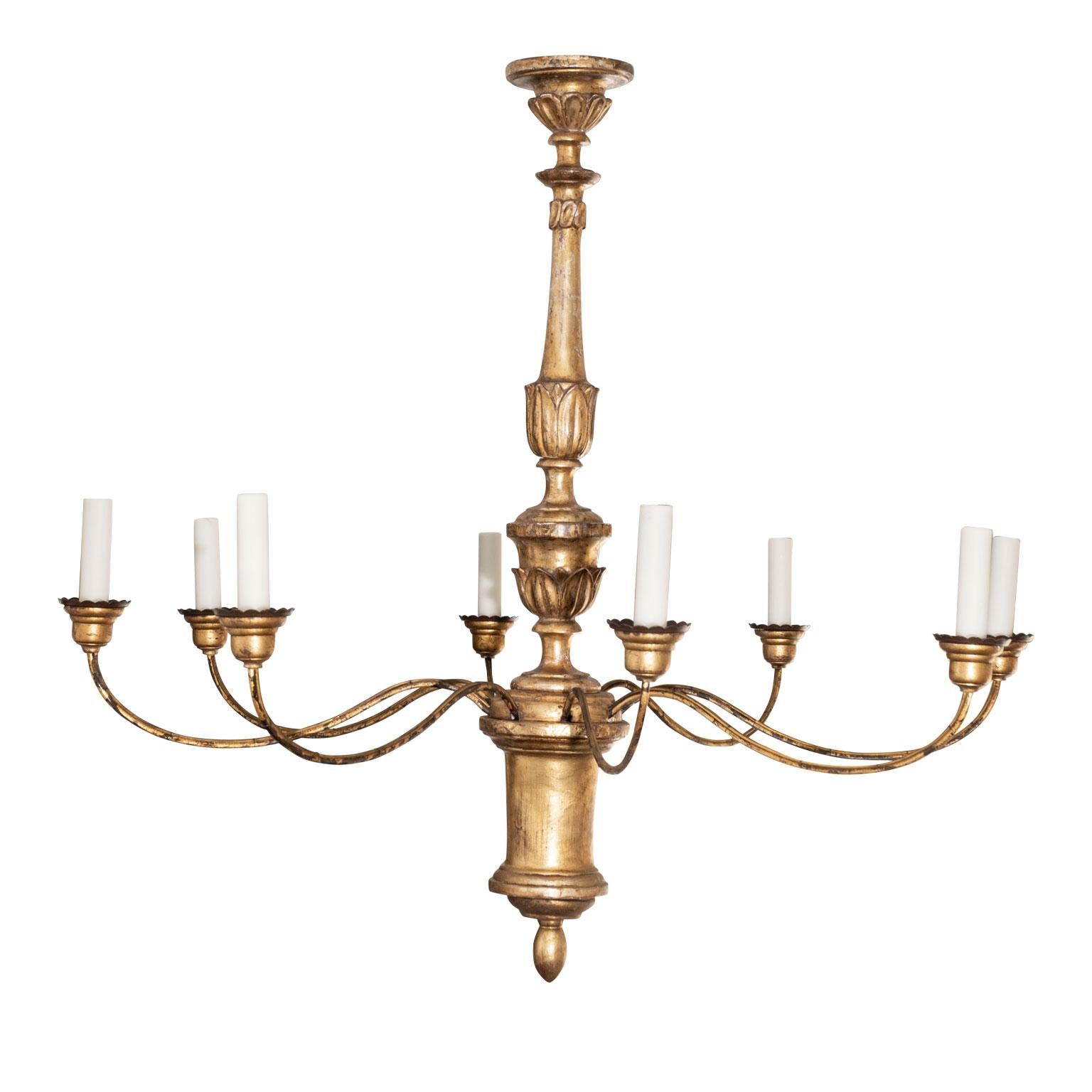 Contemporary Giltwood Italian Chandeliers