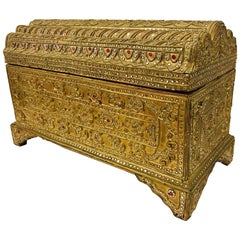 Giltwood Jeweled Box