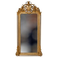 Giltwood Louis Philippe Wall Mirror, Late 19th Century