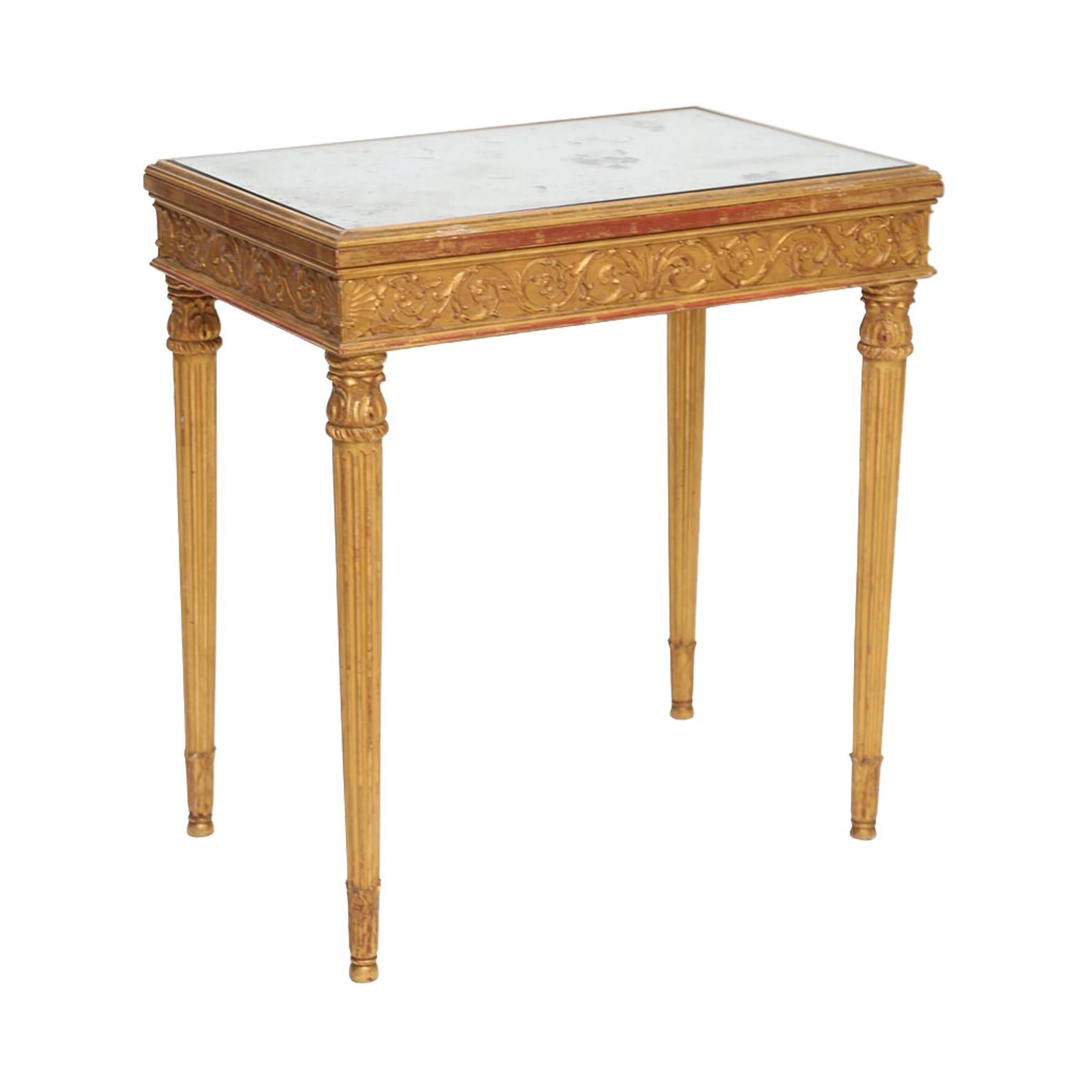 Giltwood Louis XVI Style Accent Table