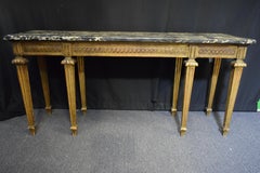 Giltwood Marble Top Console