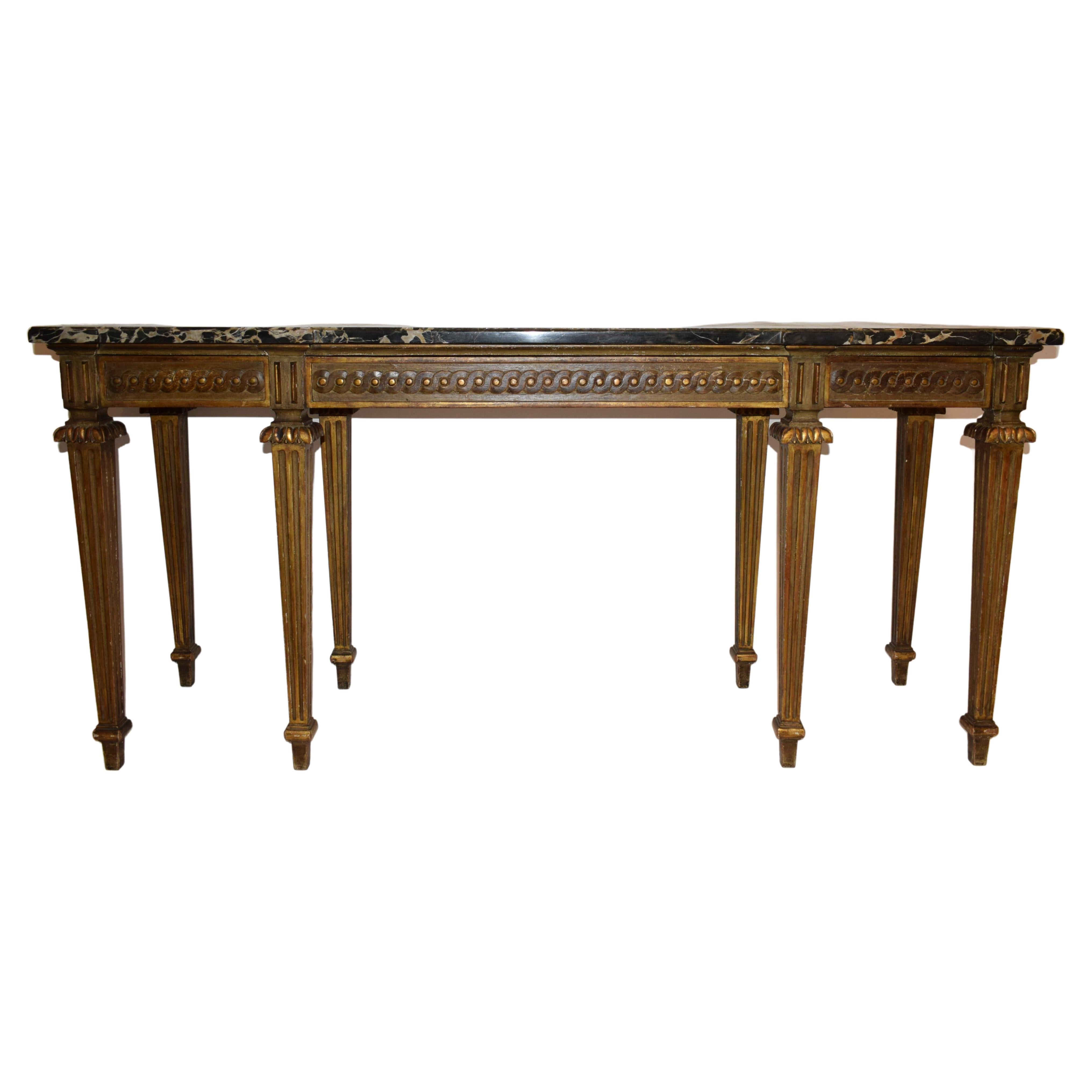 Marble Top Console For Sale at 1stDibs