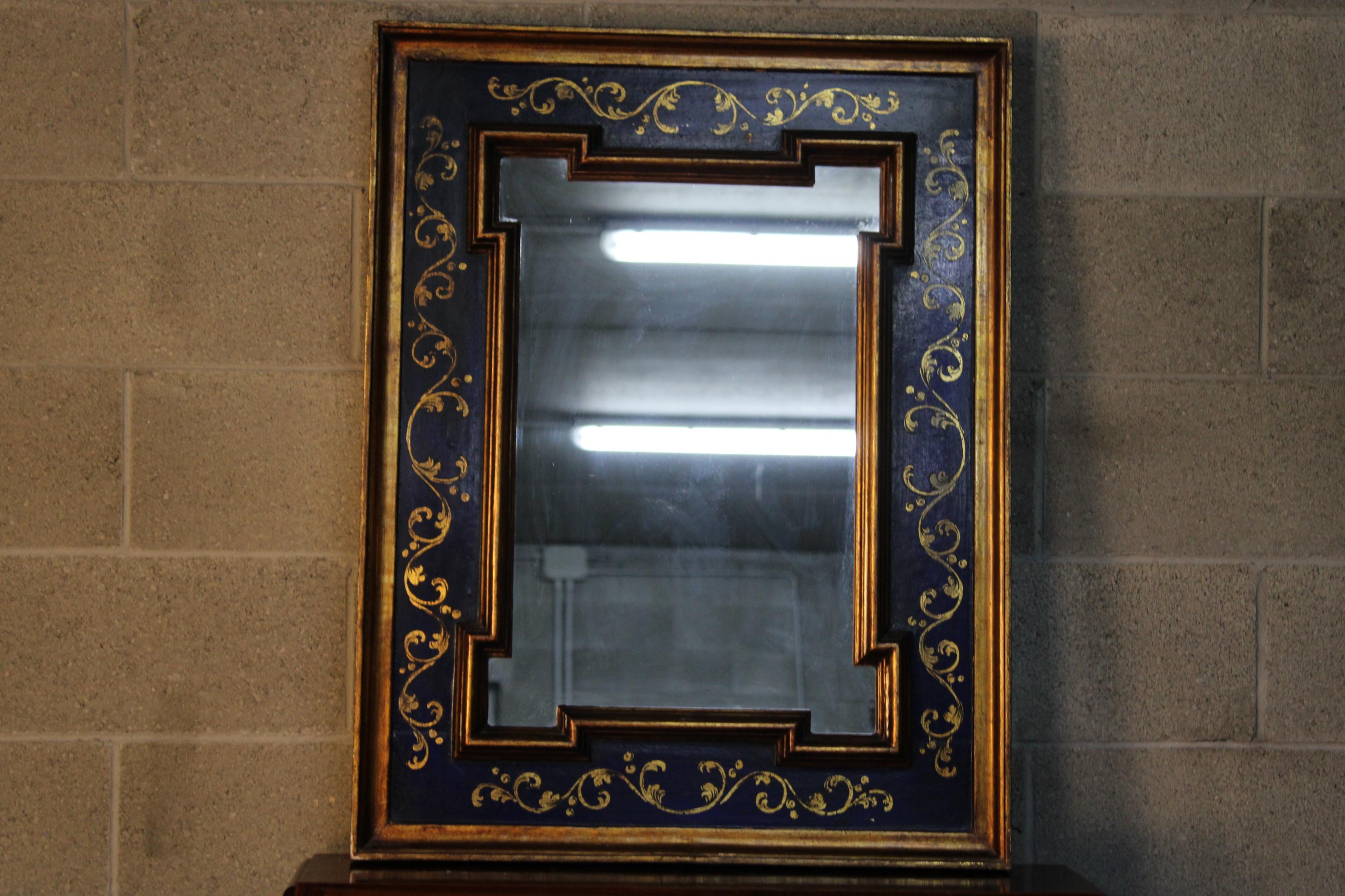 Louis Philippe 19th Century Gilt wood Rectangular Wall Mirror