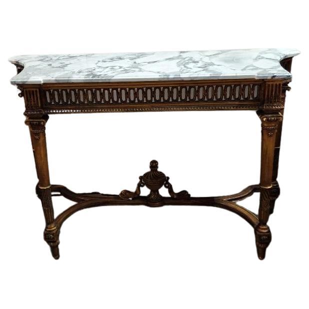 Giltwood Konsolentisch im Regency-Stil