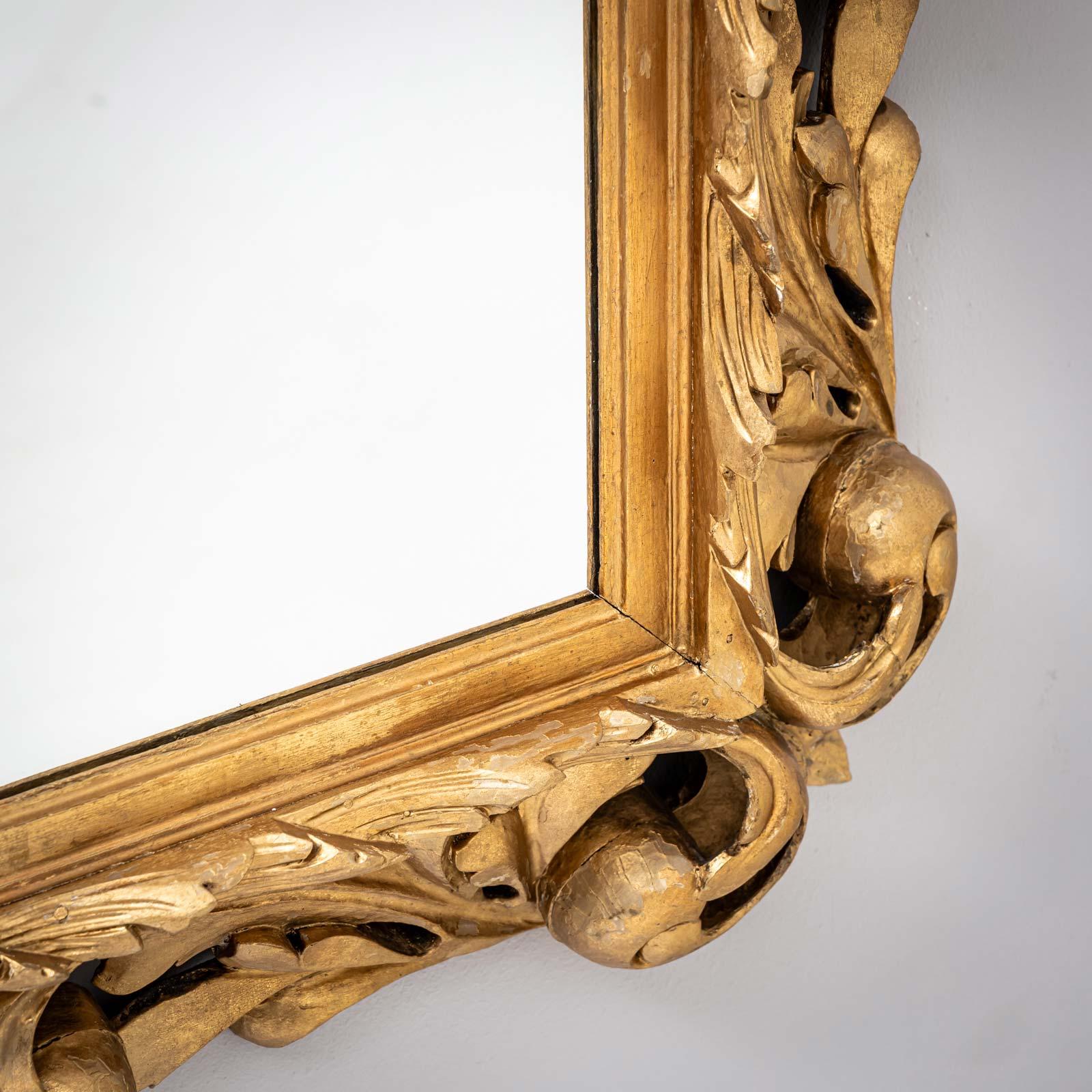 Specchio Florentine in legno dorato in stile rinascimentale, 19° secolo ca. in vendita 1