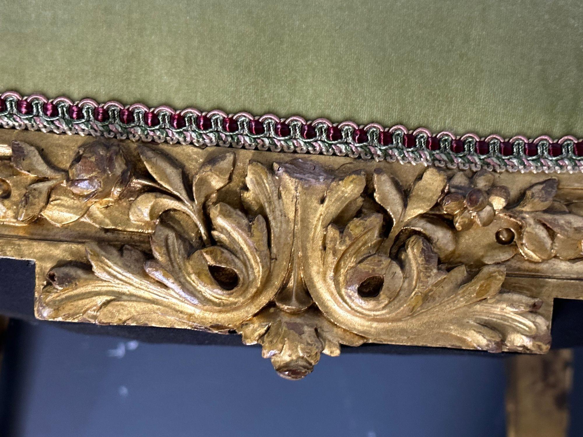 Giltwood Settee, Canape Louis XV, Durand, 19th Century, Solid Wood 8