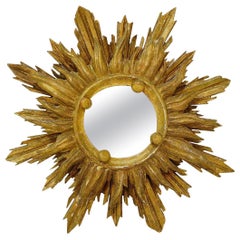 Giltwood Sun Mirror