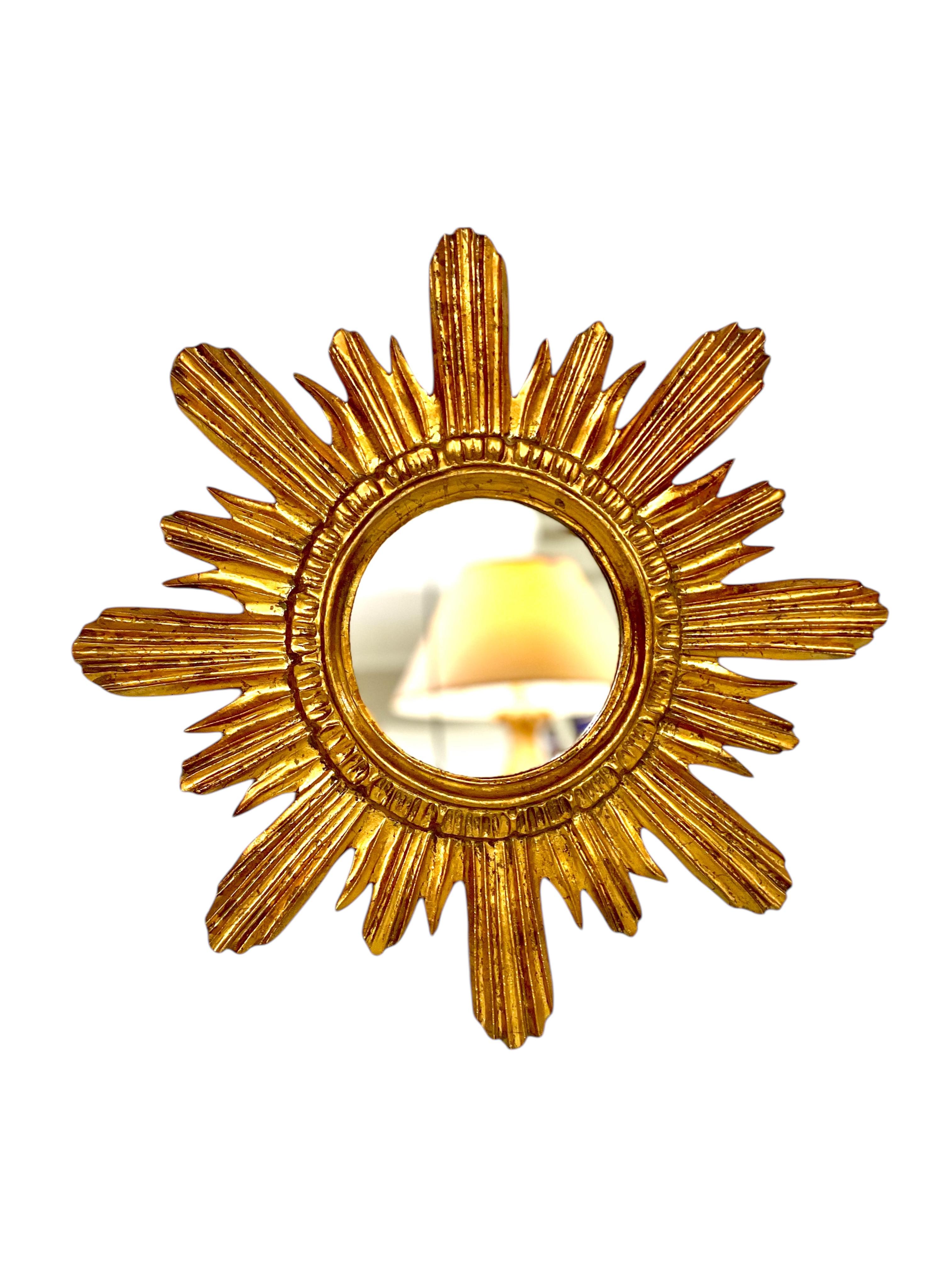 Giltwood Sunburst Mirror For Sale 6