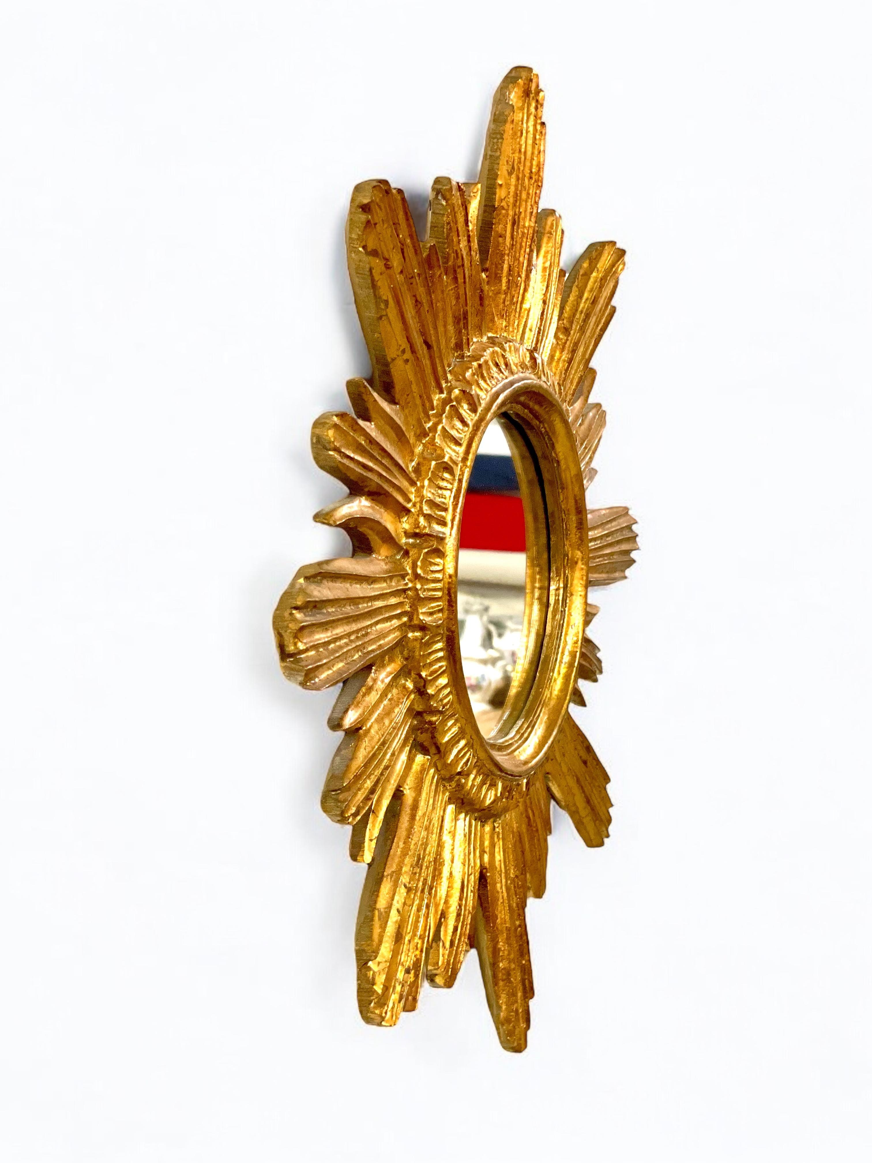 20th Century Giltwood Sunburst Mirror For Sale